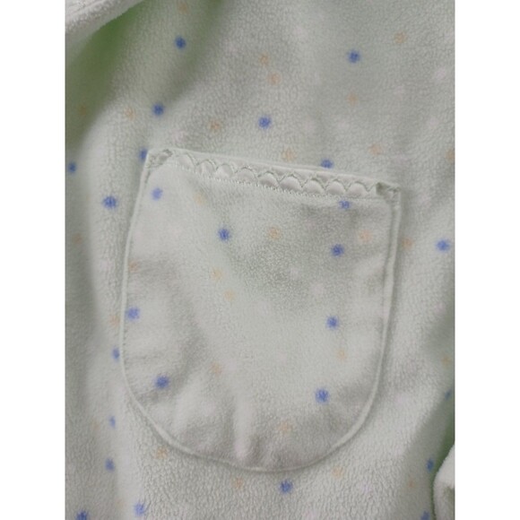 Aria Flannel Pajama Set XL Pants Green Polkodot Long sleeve 2 Pcs - Picture 4 of 6